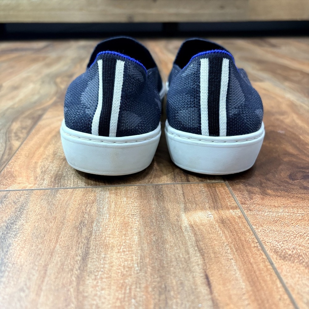 Rothy's The Original Slip-On Flats – Women's Size 9 – Blue & Gray Camo – Comfort - Picture 3 of 9